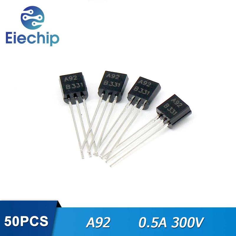 50PCS/lot Transistors A92 TO92 0.5A 300V PNP New Original uygun
