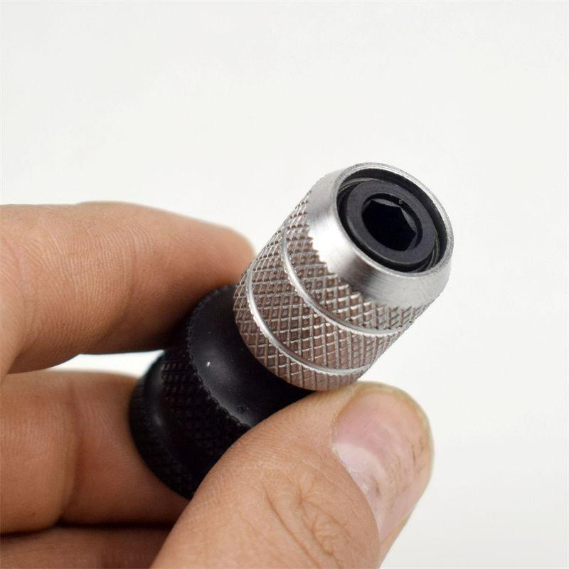 Hexagon Socket Adapter Quick Release with Depth Control Holder Adapter Wrench Drive Converter Socket Extension Bit Tools