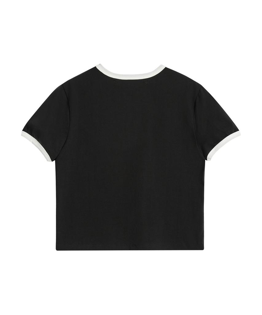 REST&RECREATION Anime Logo Ringer T-Shirt - Black