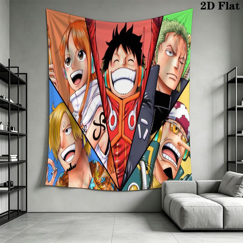 One Piece Tapestry Wall Tapestry Background Cloth Fashion Print Home Decor Soft Wall Covering Decoration
