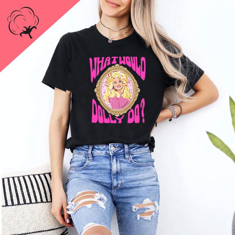 

Dolly Parton Tshirt What Would Dolly Do Country Music Legend Vintage Womens Clothes Cotton Double Sided Printed Tee Y2k Tops 3XL