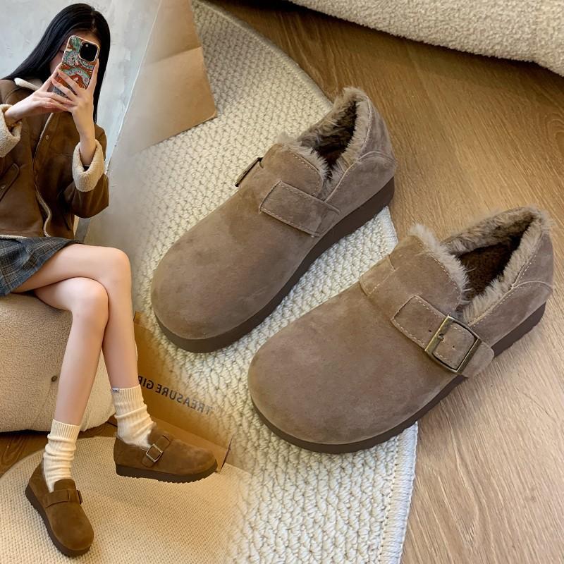 thick-soled all-inclusive thin Ken shoes women's spring and autumn retro one-pedal lazy shoes flat-soled women's shoes