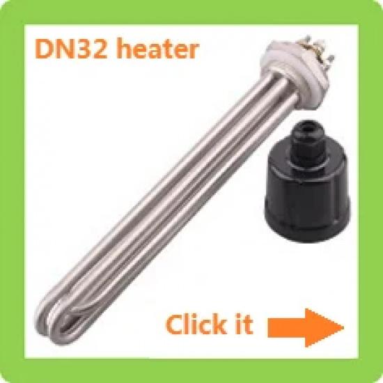 DN20(3/4 ")Heizpatrone 220V Elektrischer Warmwasserbereiter Zylindrisches Tauchheizelement 250W/500W/1kW/1.5/2kW SUS304