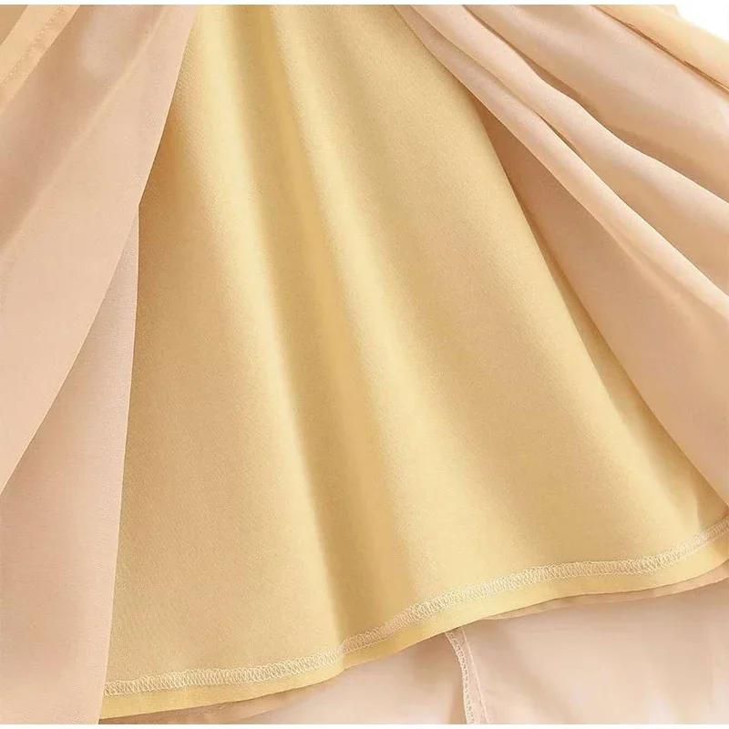 Элегантное печатное женское платье — фото 12