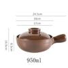 650ml 900ml Casserole Rice Noodle Porridge Milk Soup Clay Stew Earthenware Cooking Pot Decoct Chinese With Handle Ear Clay Pot