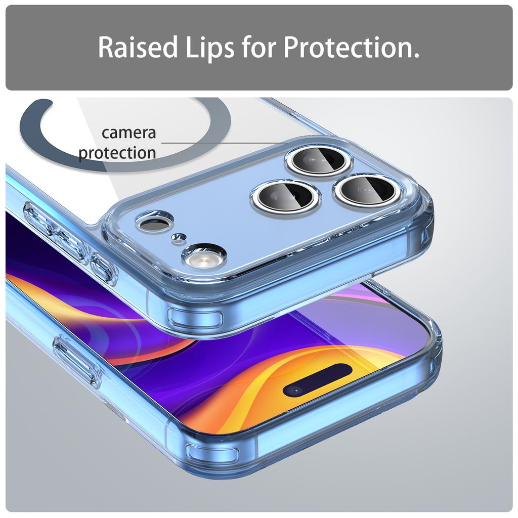 For Magnetic Wireless Charging Phone Case For For Iphone 17 Pro Max Air For Iphone17Pro Max 5G Shockproof Clear Back Cover Coque