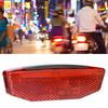 Red Ebike Rear Tail Light 6V-60V Voltage Riding LED Light Durable LED Warning Light  Electric Bike