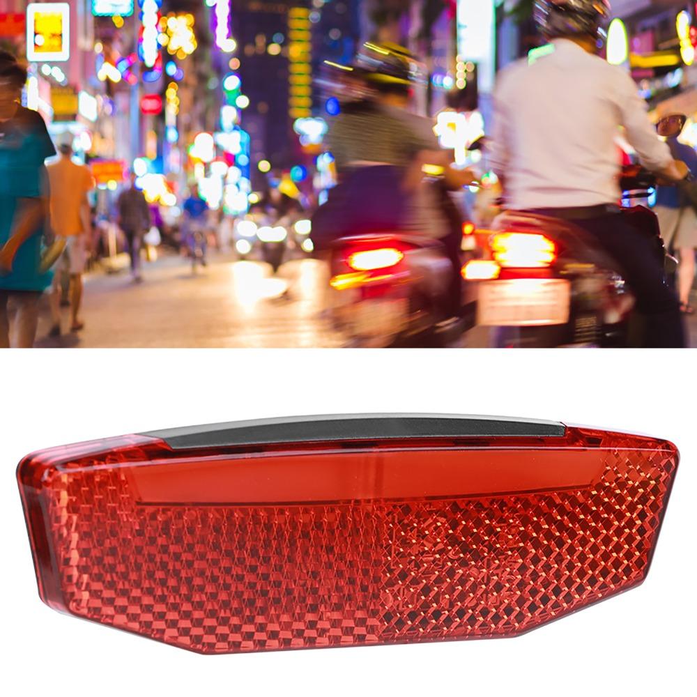 Red Ebike Rear Tail Light 6V-60V Voltage Riding LED Light Durable LED Warning Light  Electric Bike