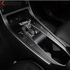 For Hyundai Cantus Creta Ix25   Carbon Car Console Gear Shift Box Panel Cover Trim Water Cup Frame Interior Accessories