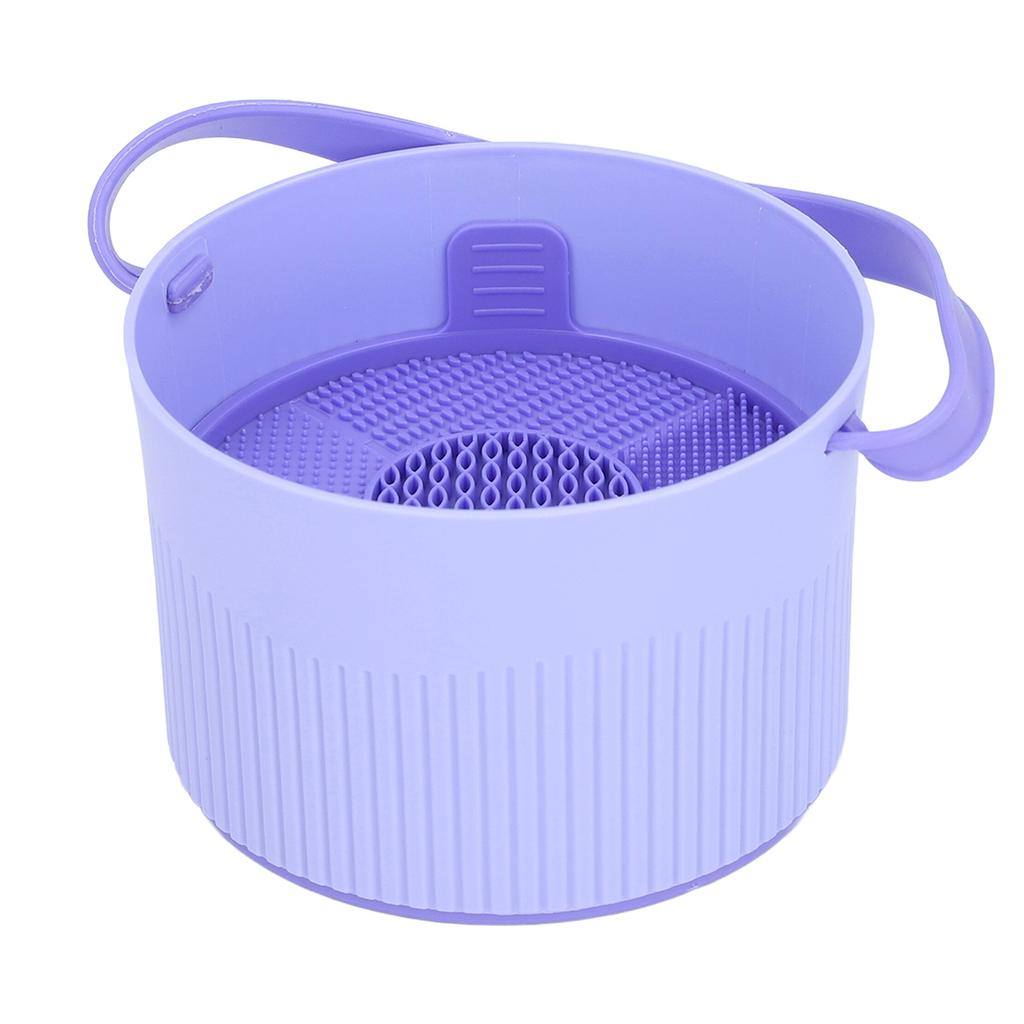 Tigela de limpeza de pincéis de maquiagem Suporte multifuncional para pincéis de cosméticos Organizador de ferramentas de limpeza para Stora