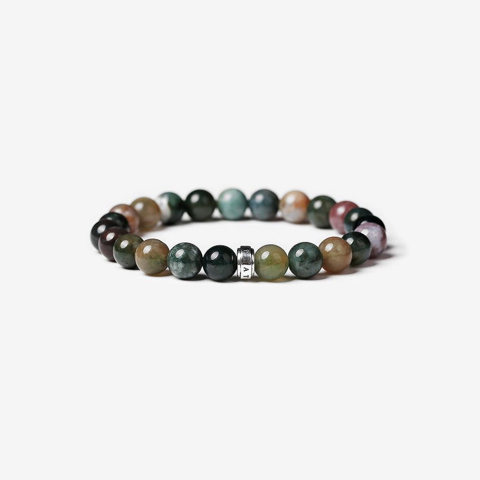 Aekki Plata Indo-Agate Natural Stone Bracelet