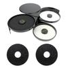 Portable Three Layer Plastic Salt Rimmer Container For Camping Travel And Daily Use Three Compartments Rimmer