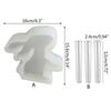 Easter Rabbit Flowerpot Vase Mold Hydroponic Plant Stand Silicone Mould Plaster Concrete Test Tube Flower Pots Molds Home