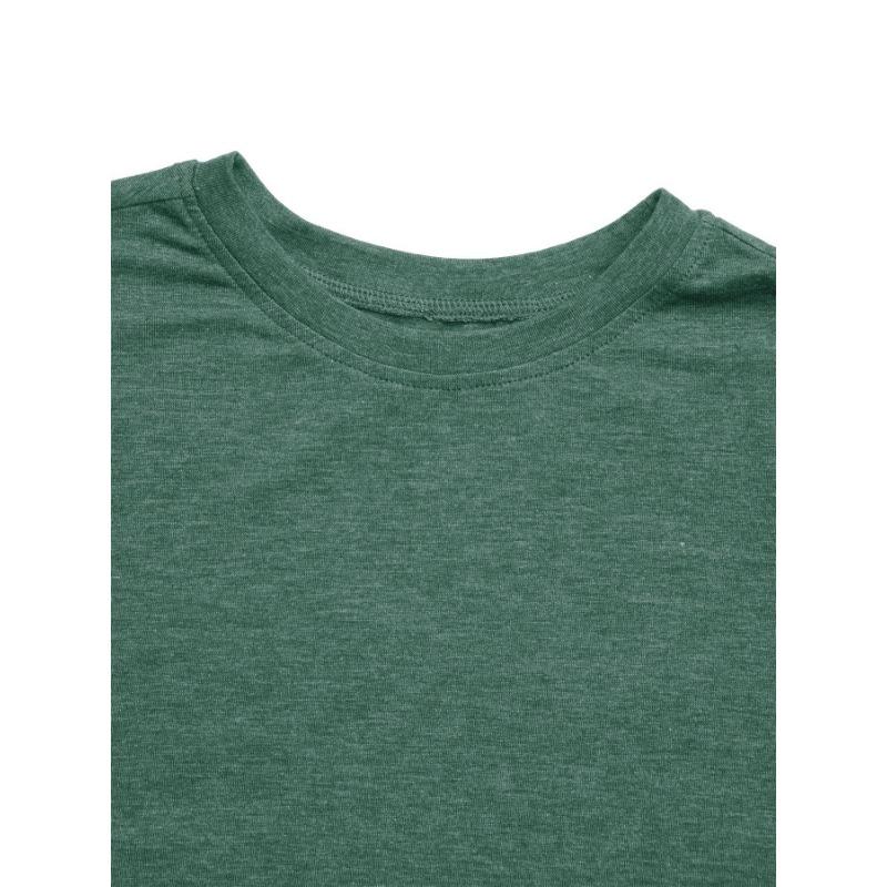 Damski prosty wygodny top bez rękawów z okrągłym dekoltem w jednolitym kolorze