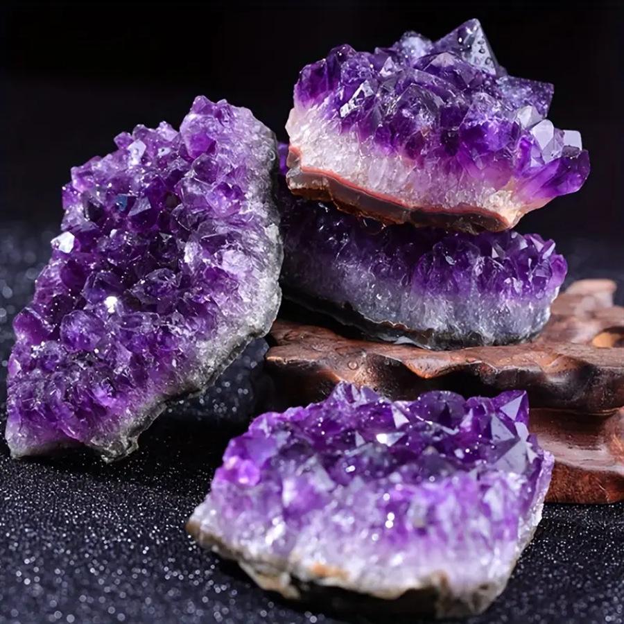 Large Natural Amethyst Geode Cluster Fragments for Home Decoration. 10-20g