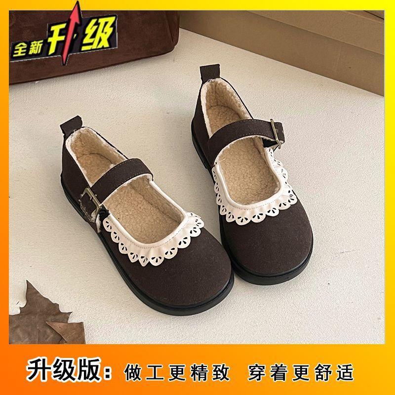 2025 Sommer neue französische Retro Mary Jane Einzelschuhe Damenmode runder Kopf Student mit Rock japanische Schuhe Damen