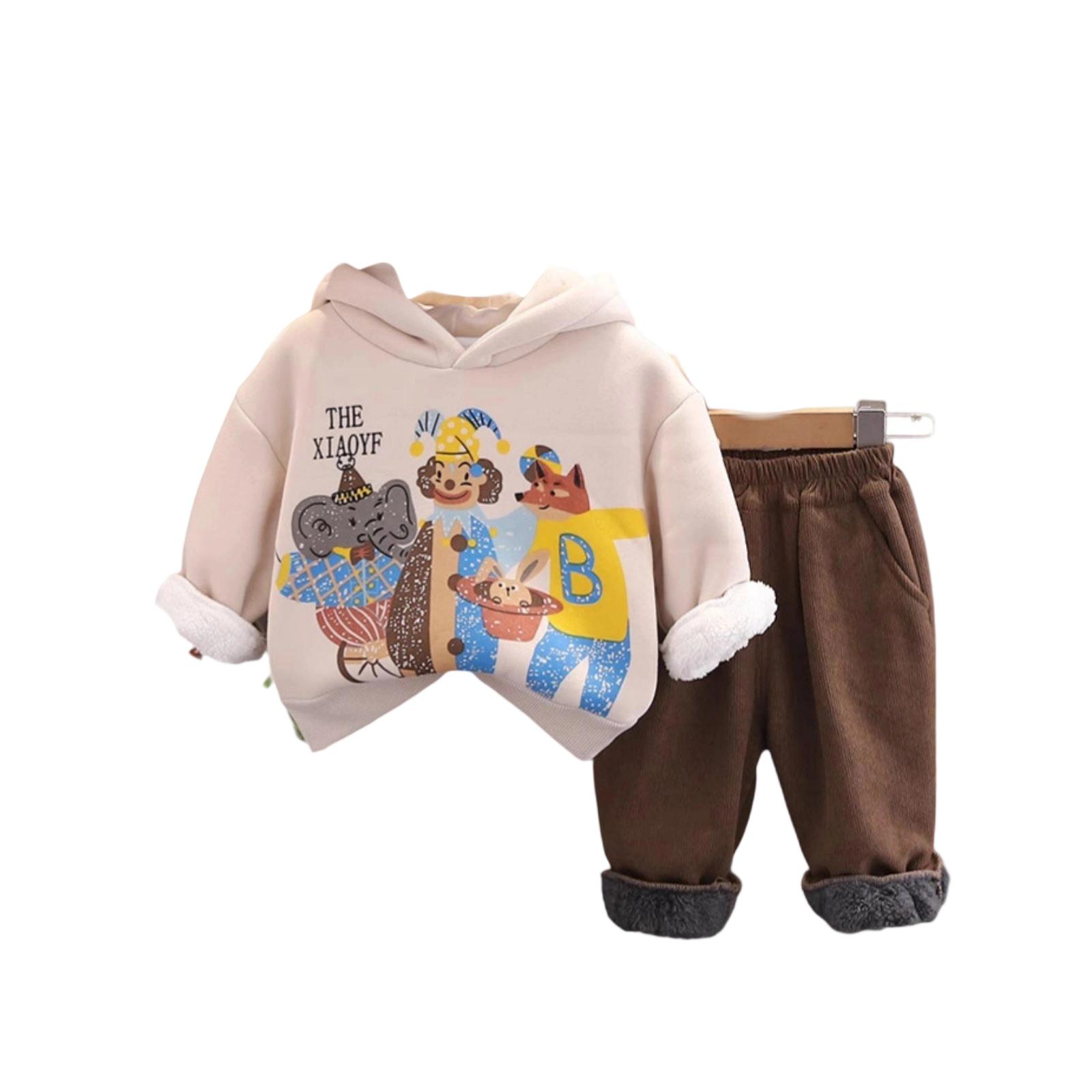 

Детский повседневный комплект с длинным рукавом, удобные наряды для повседневной носки 100 хаки