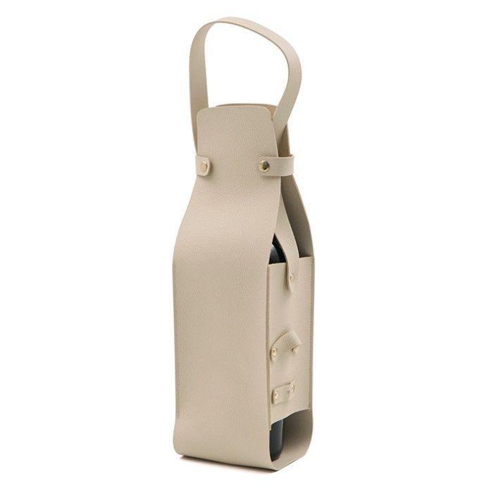 1pcs PU Leather Red Wine Protective Case, Single Red Wine Hand-held Storage Bag, High-end Champagne Wine Storage Gift Bag 34.5cmX10cm
