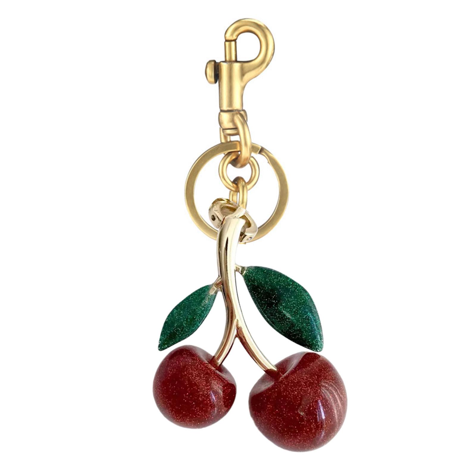 

Fashionable Fruit Keychain Charm Women s Elegant Handbag Accessory Car Pendant Craft Supplies for Adults Daily Use