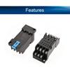 Heyiarbeit 5Pcs PYF14A 14-Pin DIN Rail Mounted Power Relay Socket Base Holder for H3Y-4 Relay