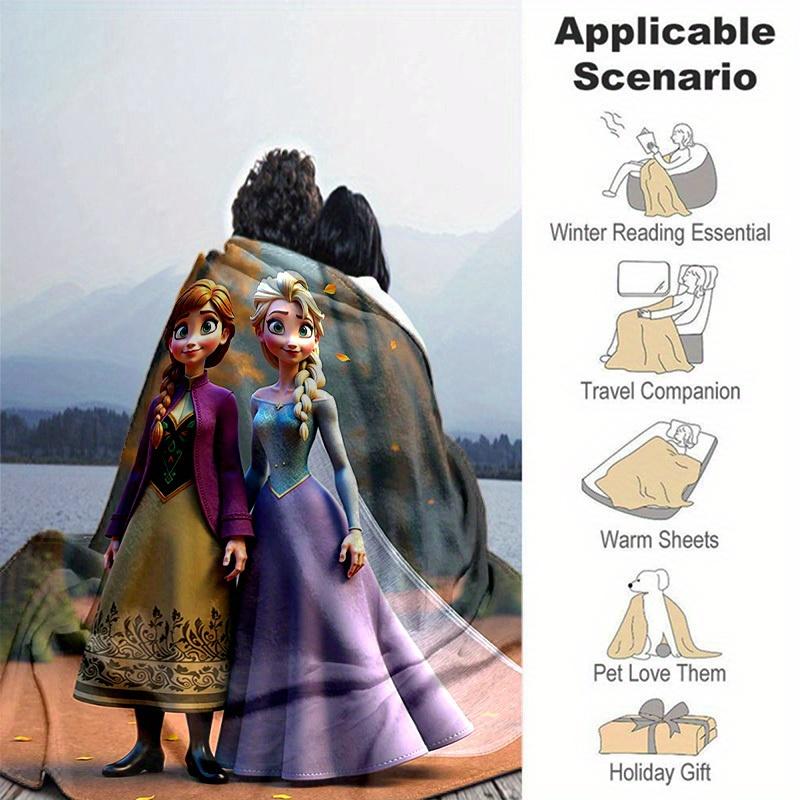 1pc, Cartoon Blanket, Seasonal Universal, Home Decoration, Throw Blankets, Cartoon Bedding, Soft Flannel Throw Blanket, Versatile & Cozy for Bedroom,