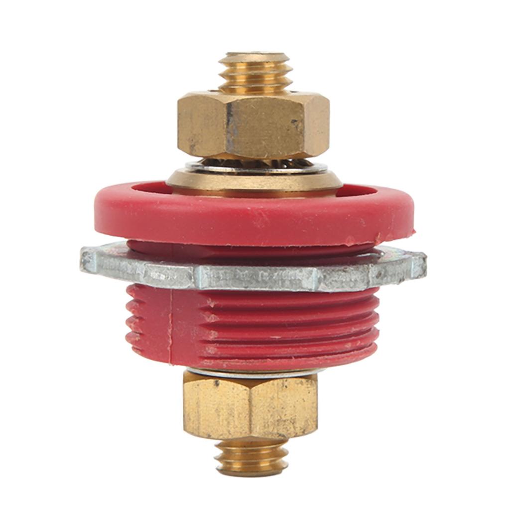 38in Battery Terminal Connector Thru Stud 250A Battery Charger Post for Car RV Boat Yacht Red