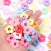 50pcs 19mm Multicolor Flower Beads Plastic Plum Blossom Big Hole Loose Beads For DIY Jewelry Making Necklace Bracelets Findings