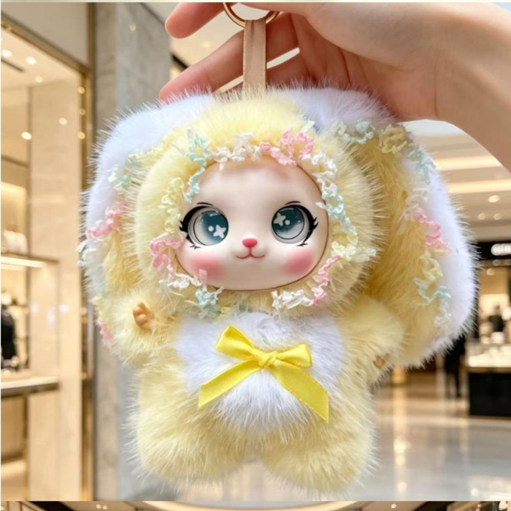 Soft Lori Rabbit Pendant Plush Bunny Plush Decoration Cute Vinyl Doll Keychain For Kids