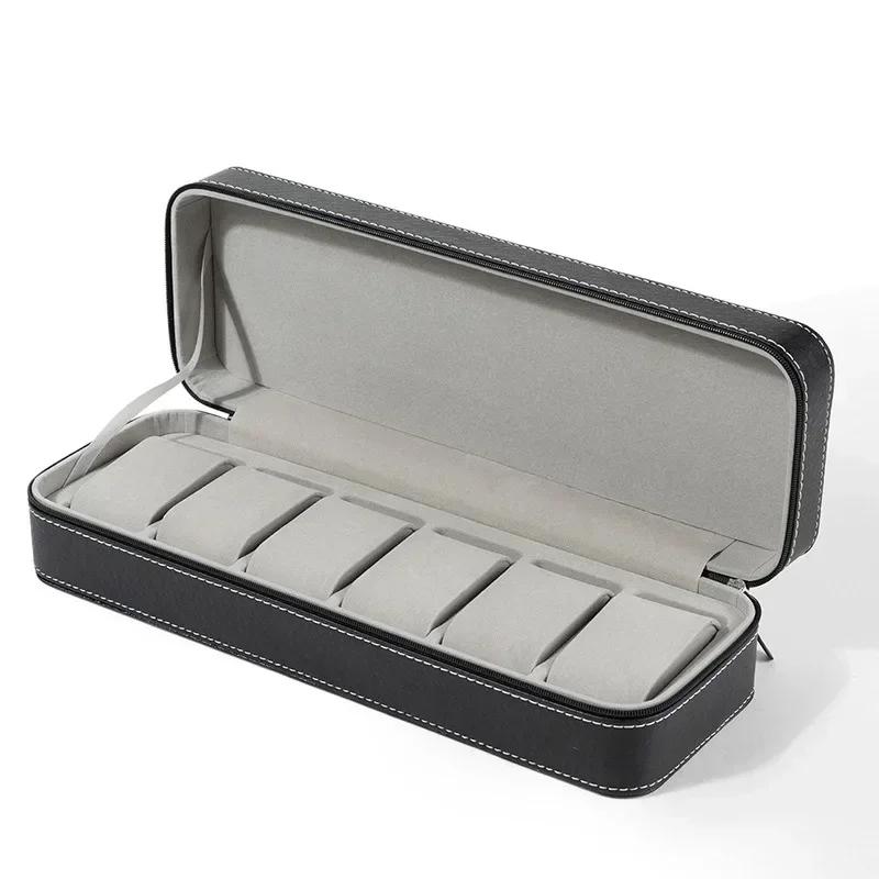 

6/10/12 Solts Watches Box Traveling Portable Zipper Watch Case Bracelets Display Box for Dustproof Protection Watch Storage Bag