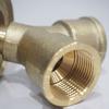 Brass Valve Fittings Y-shaped 4-point Three Way Valve with Switch Stress Relief Gas Splitter Adapter Liquefied Gas Tank