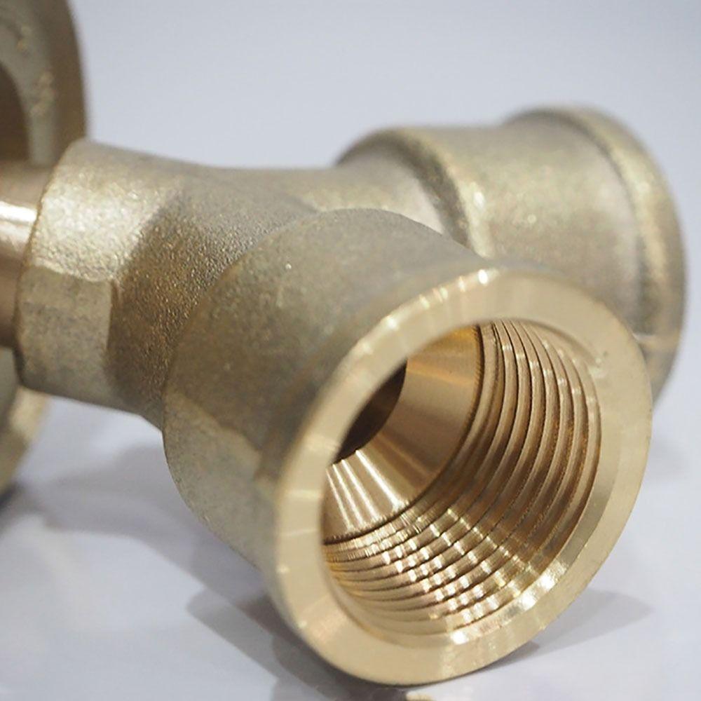 Brass Valve Fittings Y-shaped 4-point Three Way Valve with Switch Stress Relief Gas Splitter Adapter Liquefied Gas Tank