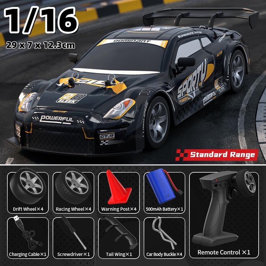 1/10 2.4G Remote Control Racing Car Large PVC High-Speed Drift Cars Competition Vehicle Boys Race Car Game Toy for Children Gift