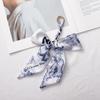 Silk Scarf Pendant Keychain: Versatile Bag Charm & Keyring