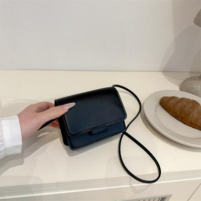 New Exquisite Solid Color Small Square Bag Popular Spring and Summer Simple Casual Versatile Shoulder Messenger Bag Women's Bag
