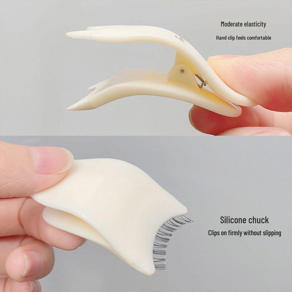 

Fangling Eyelash Applicator Tool - Beginner-Friendly Plastic Tweezers for Easy False Lash Application. Beginner Essential [Set of 1] Eyelash Applicator