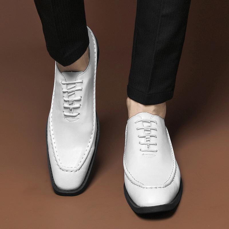 Fashion Handmade Italian Mens Casual Shoes Luxury Brand Moccasins Male Classic Men Wedding Shoes New Genuine Leather Men Oxfords Shoes