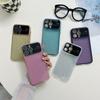 Luxury Glitter Large Window Lens Protective Phone Case For iPhone 15 Pro 15 Plus 15 14 13 12 Pro Max 11 Shockproof Electroplated TPU Back Cover