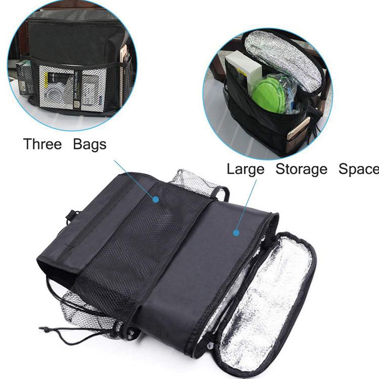 Car Back Seat Organizer Storage Bag Car Hanging Bag Multi-Pocket Auto Car Storage Tissue Box Car-styling Cool Wrap Bottle