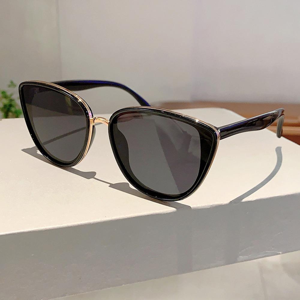 Casual Vintage Cat Eye Sunglasses Coated UV400 Sun Glasses Trendy Gradient Lens Protective Eyewear for Women & Men