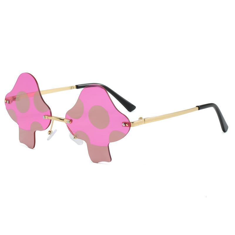 Sunglasses Frameless Colorful Sunglasses Personalized Fashion Men s and Women s Party Prom Glasses