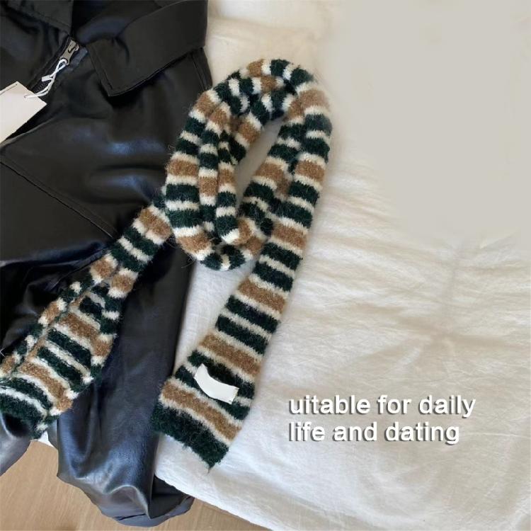 Women Skinny Scarf Thin Choker Knit Belt Long Tie Scarf Bag Handle Wrap