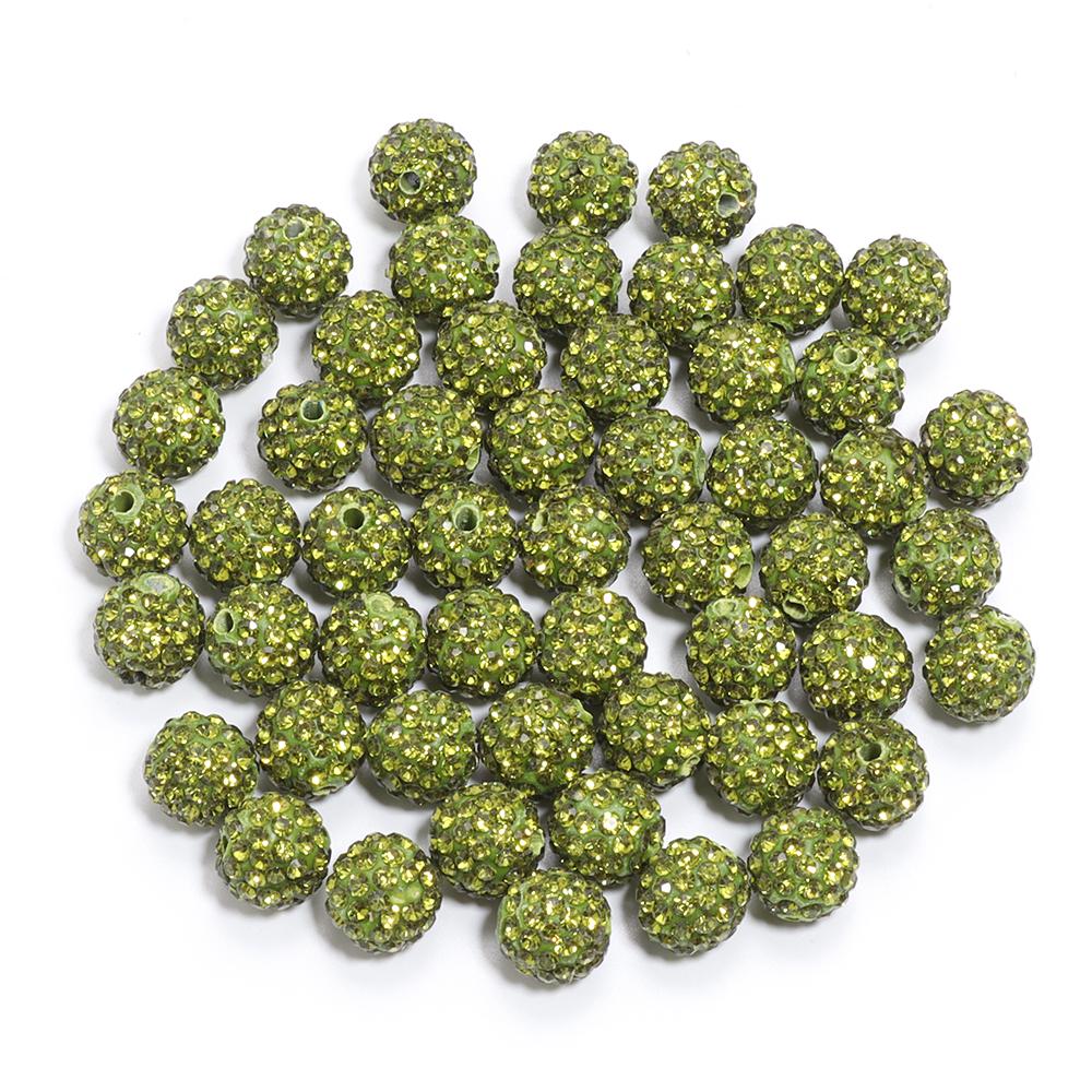 10pcs/bag Colorful Soft Pottery Clay Shamballa Beads Loose Beads For Jewelry Making DIY Necklace Bracelets Pendants Accessories