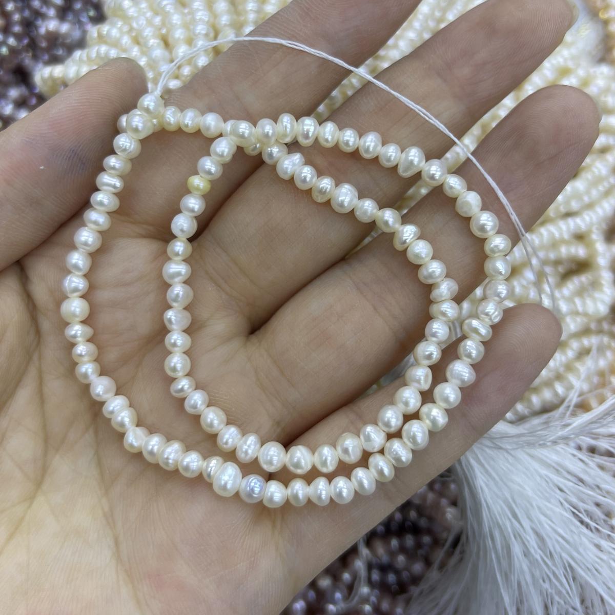 

1String, Artificial Pearl Beads for DIY Necklace, Bracelet, Anklet, Accessories, Jewelry Making, Bridal Bridesmaid Crafts, Wedding Gift for Women 36cm 1String/36cm білий