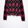 TAOP&ZA Women's Spring Commuting Fashion Diamond Knit Sweater