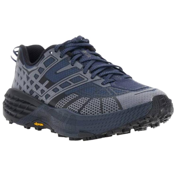 Hoka One One Speedgoat 2 Comfortable Durable Responsive Trail Running Shoes Men running shoes Blue Black 1171910-VCK