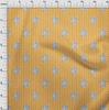 oneOone Cotton Flex Mustard Yellow Fabric Abstract Block Dress Material Fabric Print Fabric By The Yard 40 Inch