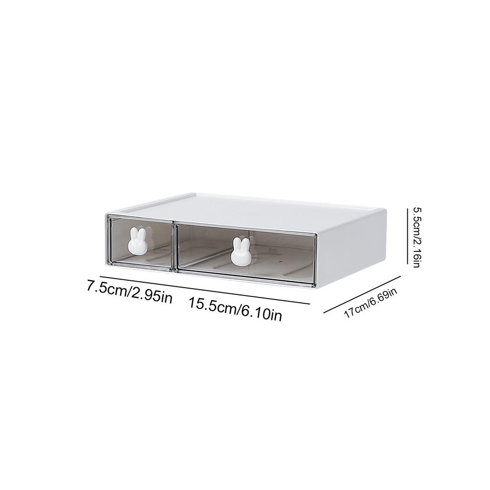 Desktop Storage Box Organizer Drawer Type Transparent Acrylic Desk Stationery Hand Account Storage Rack Desk Simple Pen Holder