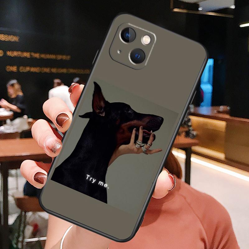 Dachshund Doberman Dog Phone Case For iPhone 16 Pro Max 15 14 12 11 13 Pro Max Plus 12 13 Mini XR 16e Funda Silione Cover