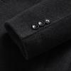 Autumn and Winter Down Lining Thickened Double-sided Woolen Coat Men's Cashmere Woolen Coat Mid-length Wool Double-sided Woolen Coat