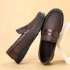 Men's 2025 Autumn Sheepskin Casual Loafers - Soft Sole Slip-On Driving Shoes